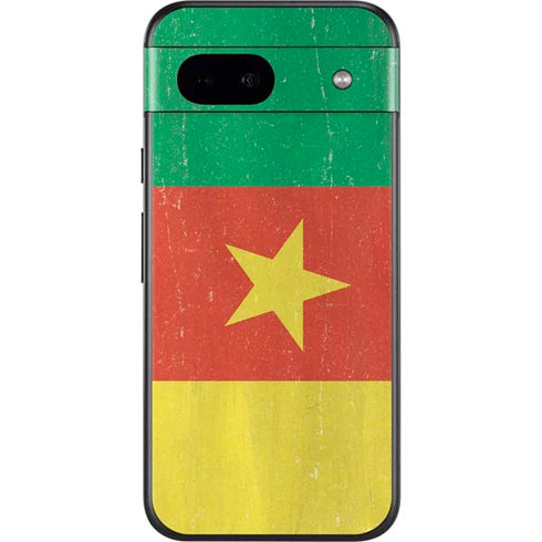 Cameroon Flag Distressed Google Pixel 8a Skin